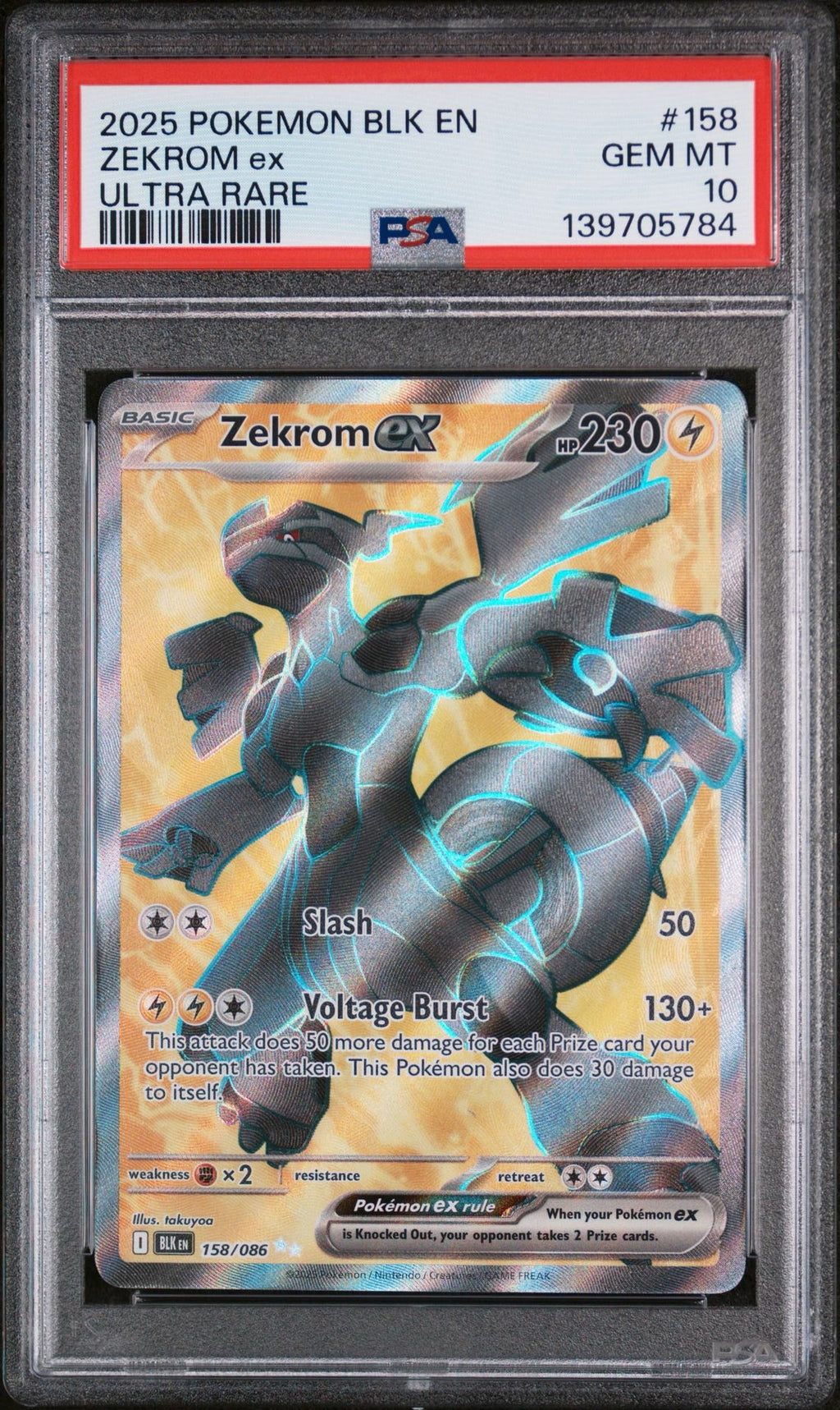 Zekrom EX-Black Bolt PSA 10