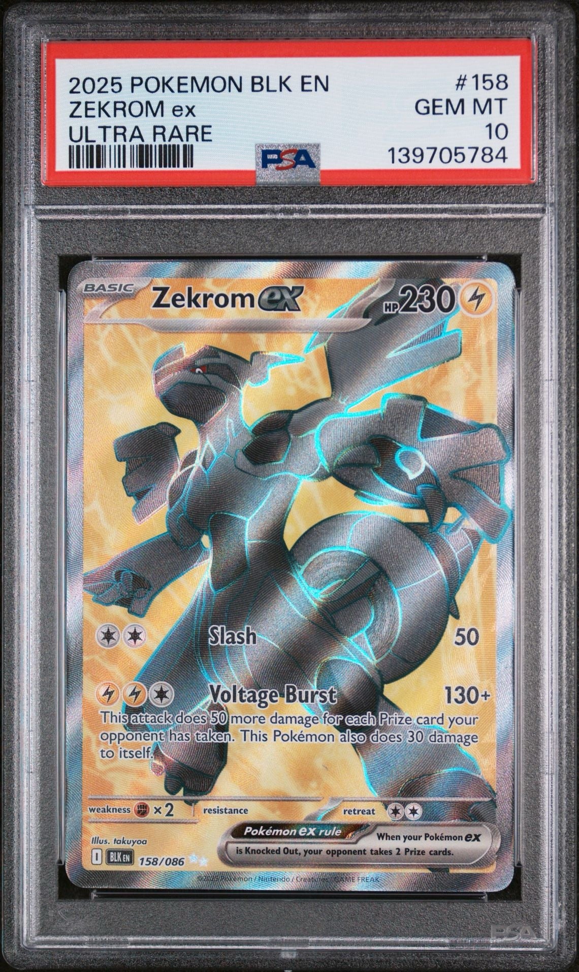 Zekrom EX-Black Bolt PSA 10