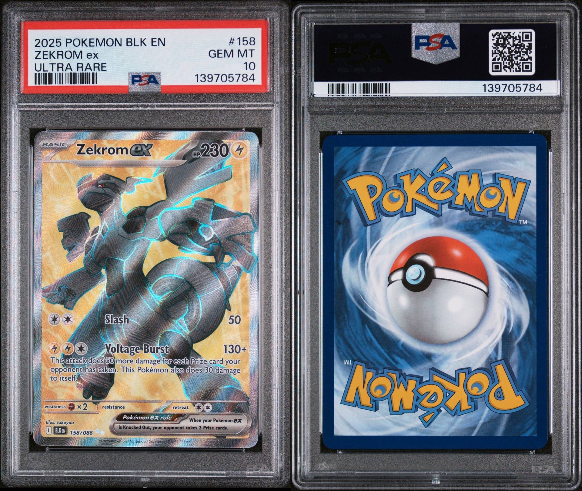 Zekrom EX-Black Bolt PSA 10